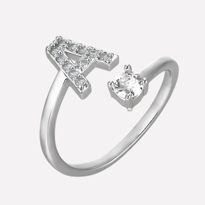 Men’s Initial Ring with Zirconia