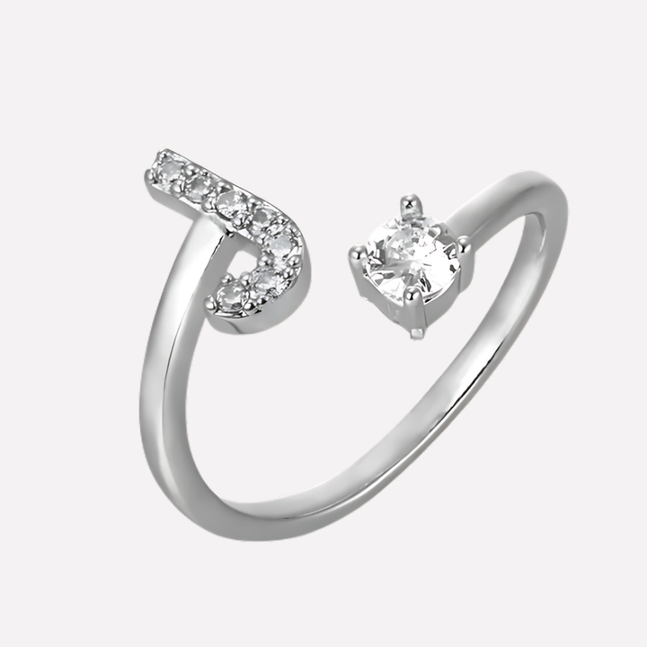 Men’s Initial Ring with Zirconia