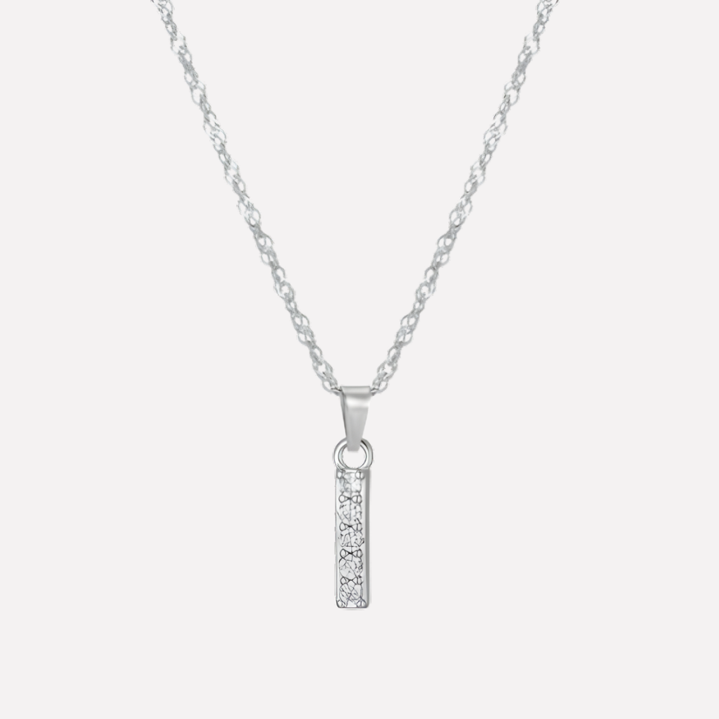 Letter Necklace with Zirconia