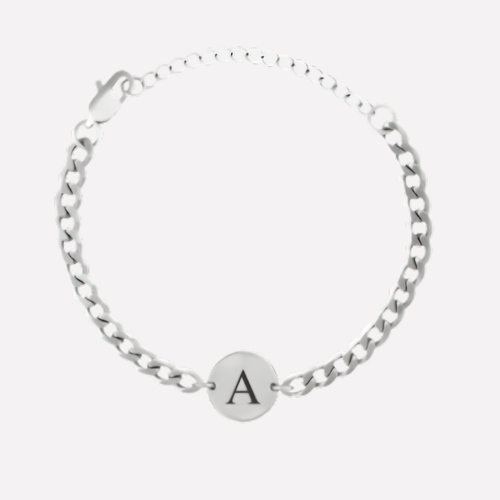Coin Bracelet with Initials