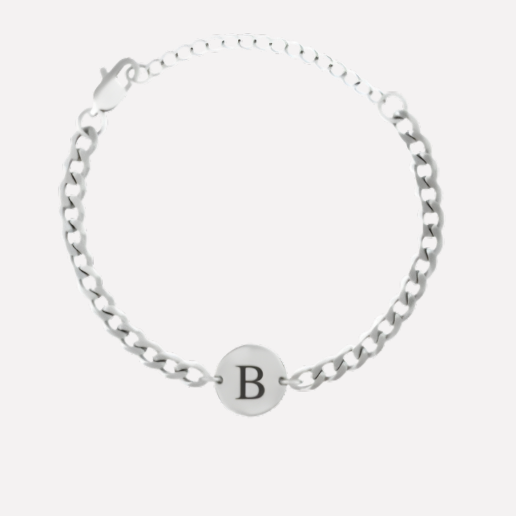 Coin Bracelet with Initials