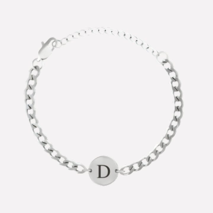 Coin Bracelet with Initials