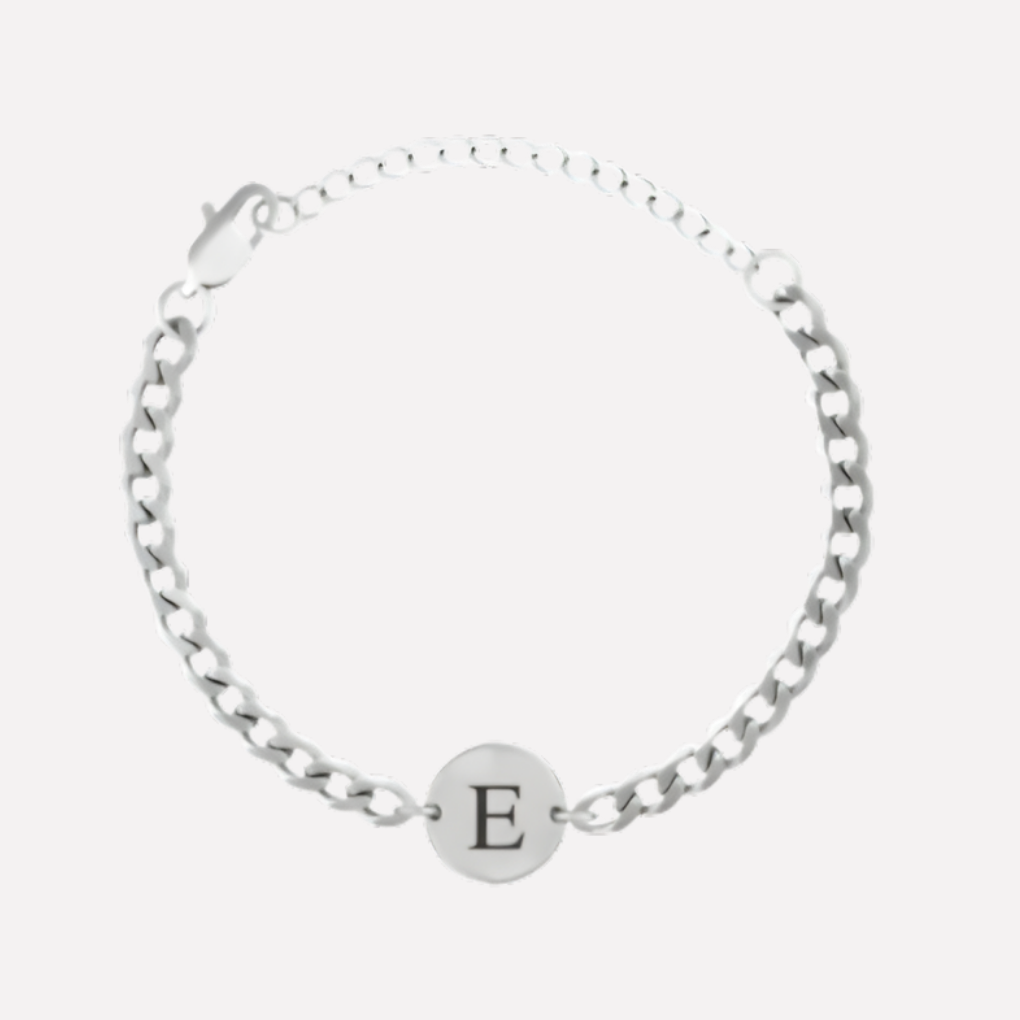 Coin Bracelet with Initials