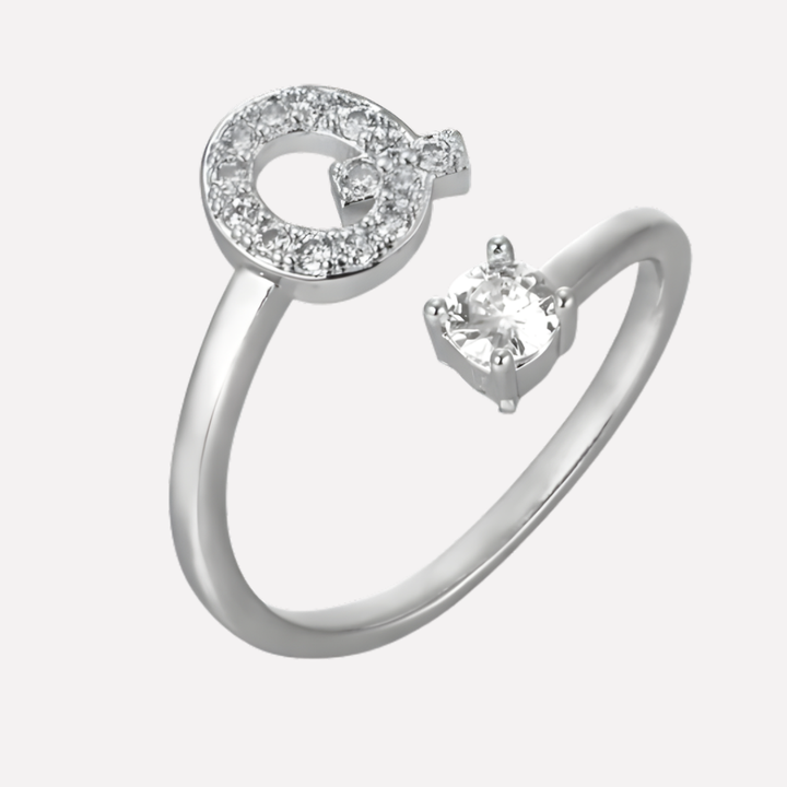Men’s Initial Ring with Zirconia