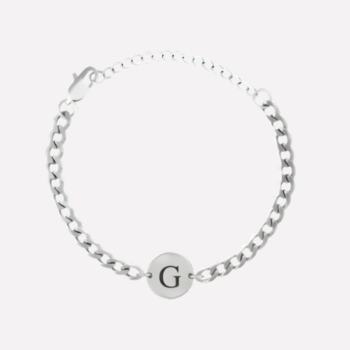 Coin Bracelet with Initials