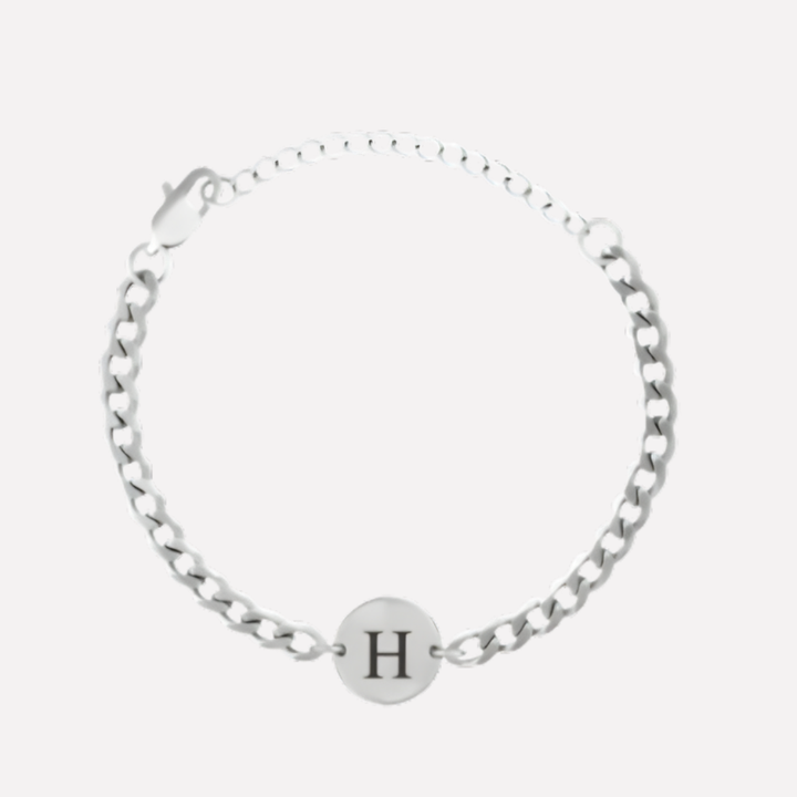 Coin Bracelet with Initials