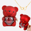 Engraved Heart Necklace with Keepsake Bear