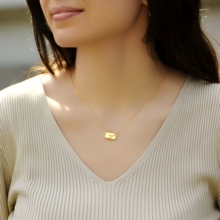 I Love You Envelope Necklace
