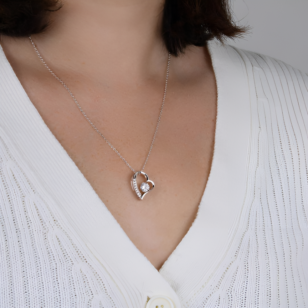 To My Wife Heart Necklace