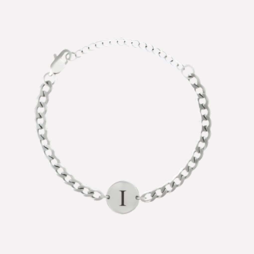 Coin Bracelet with Initials