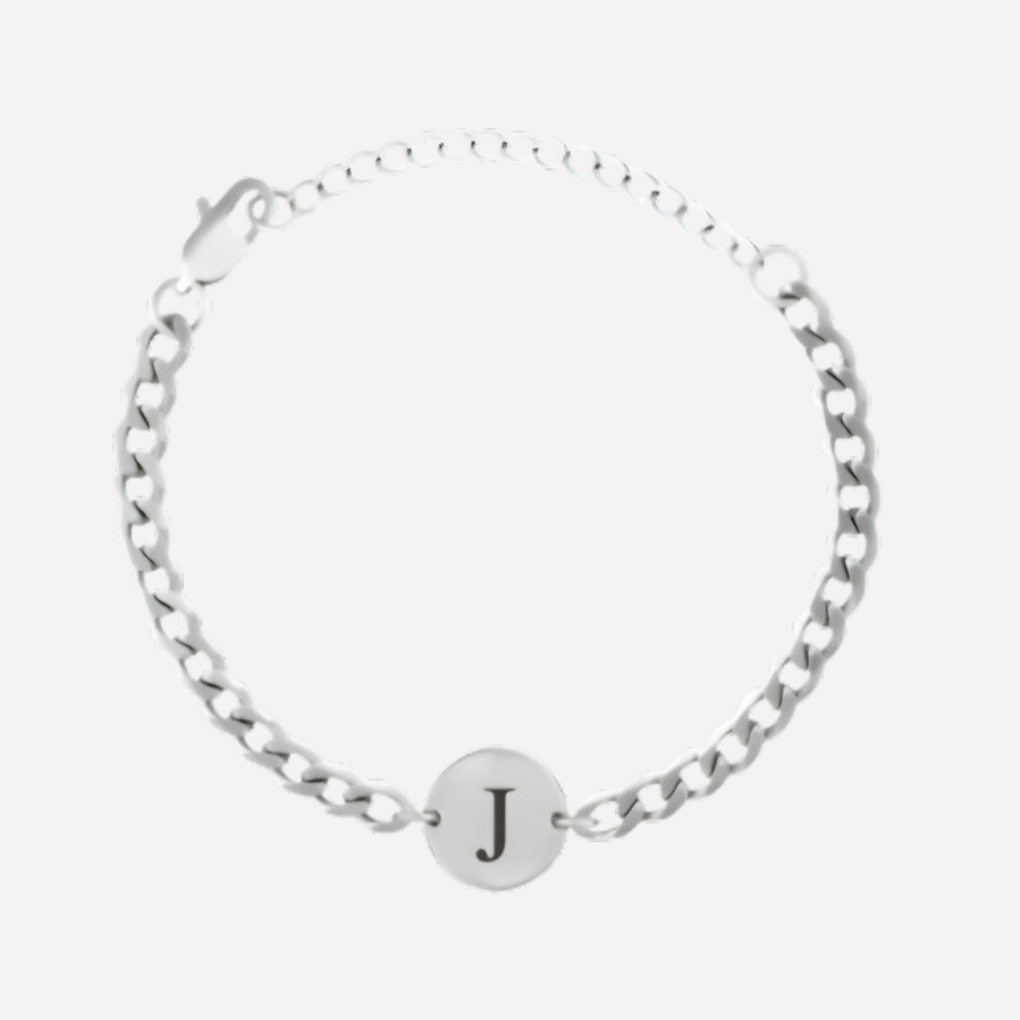Coin Bracelet with Initials
