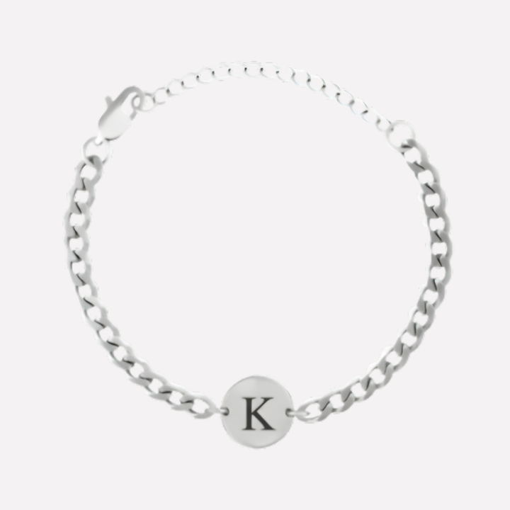 Coin Bracelet with Initials