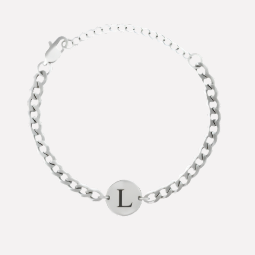 Coin Bracelet with Initials