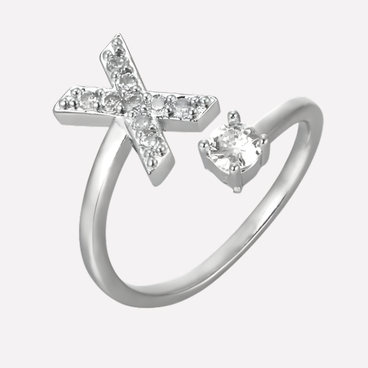 Men’s Initial Ring with Zirconia