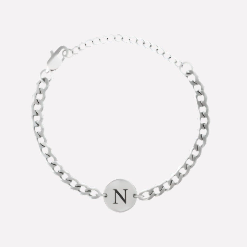 Coin Bracelet with Initials