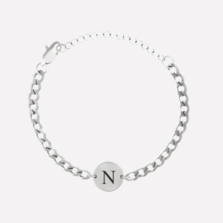 Coin Bracelet with Initials