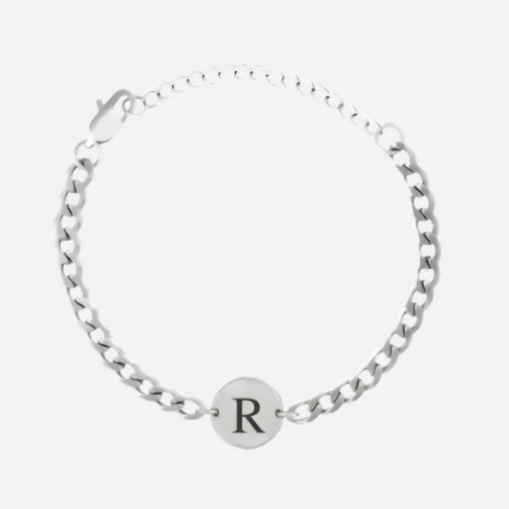 Coin Bracelet with Initials
