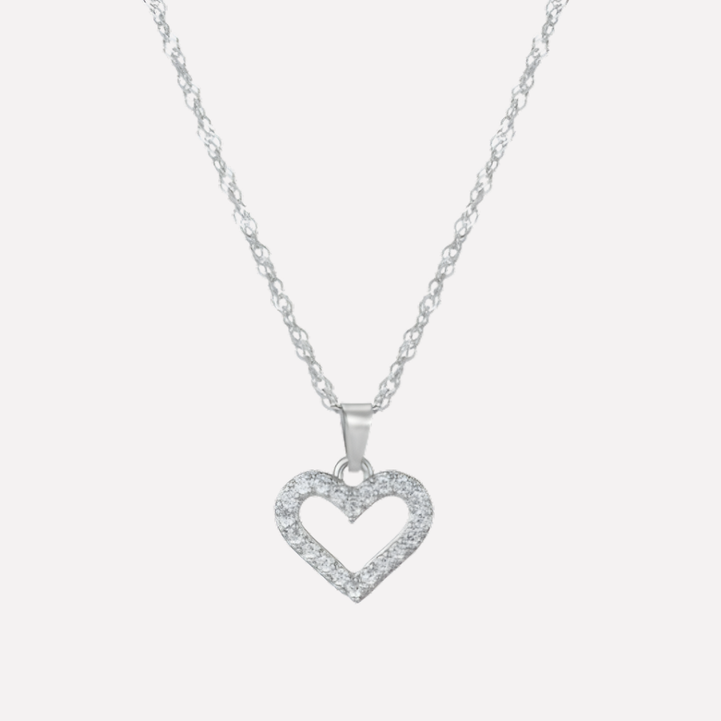 Letter Necklace with Zirconia