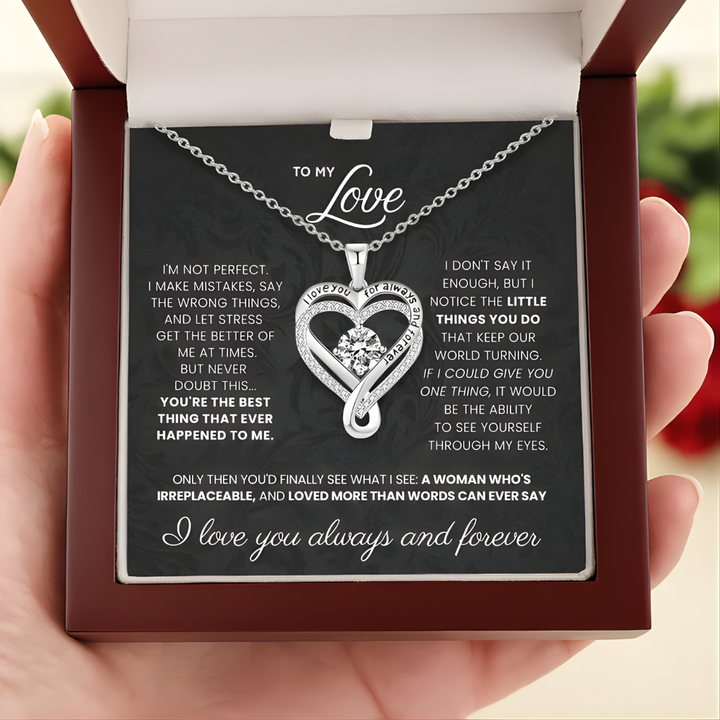 For Her Infinity Heart Necklace