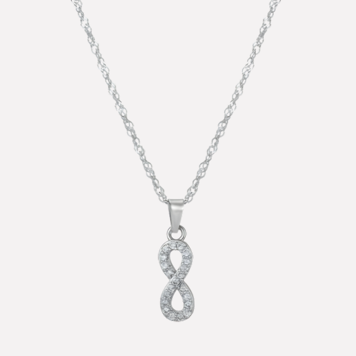 Letter Necklace with Zirconia