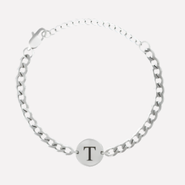 Coin Bracelet with Initials
