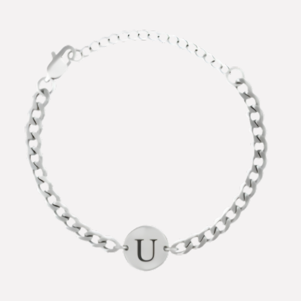 Coin Bracelet with Initials