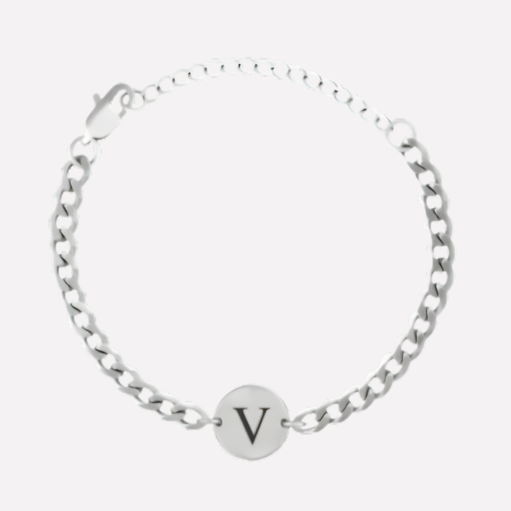 Coin Bracelet with Initials