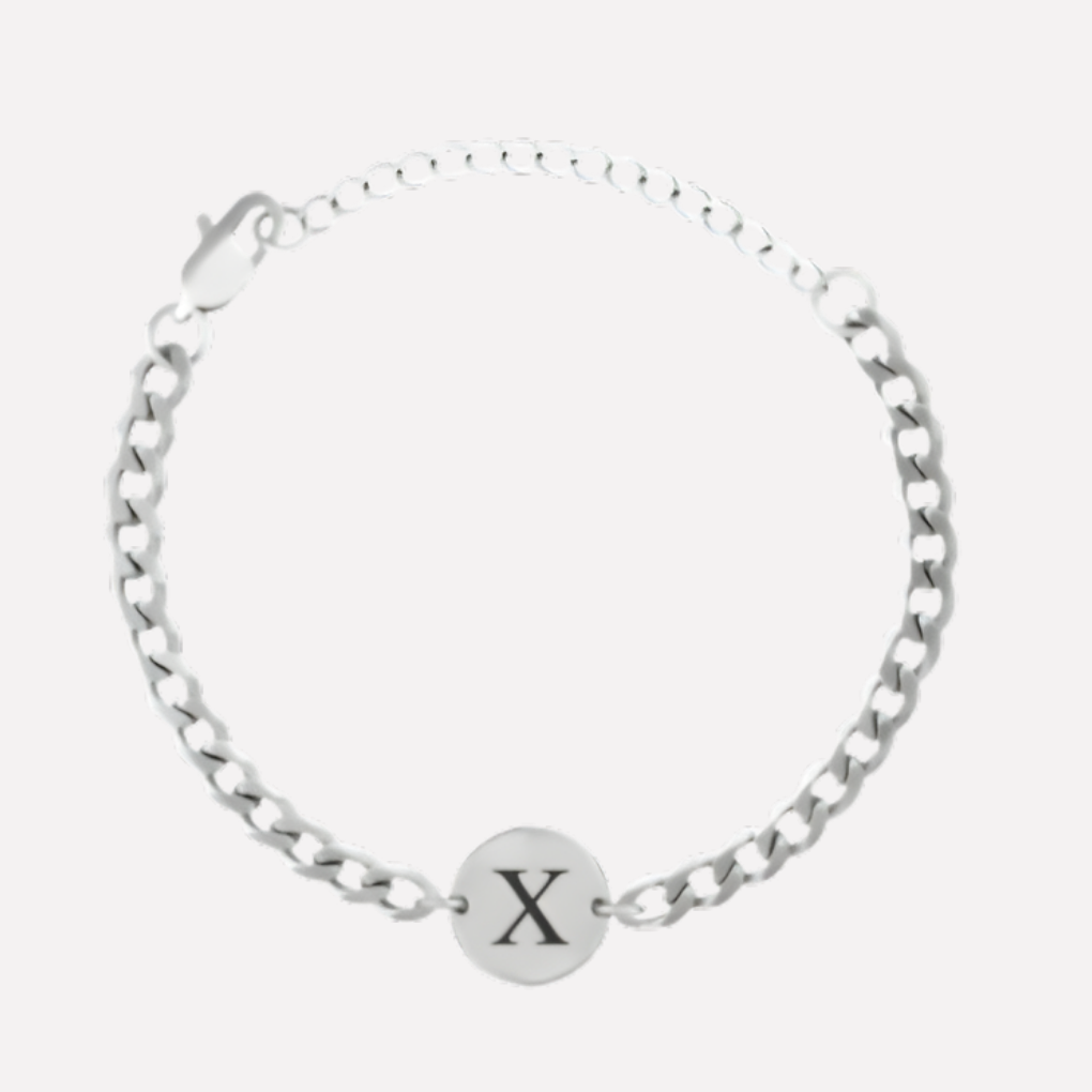 Coin Bracelet with Initials