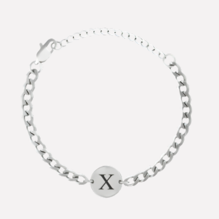 Coin Bracelet with Initials