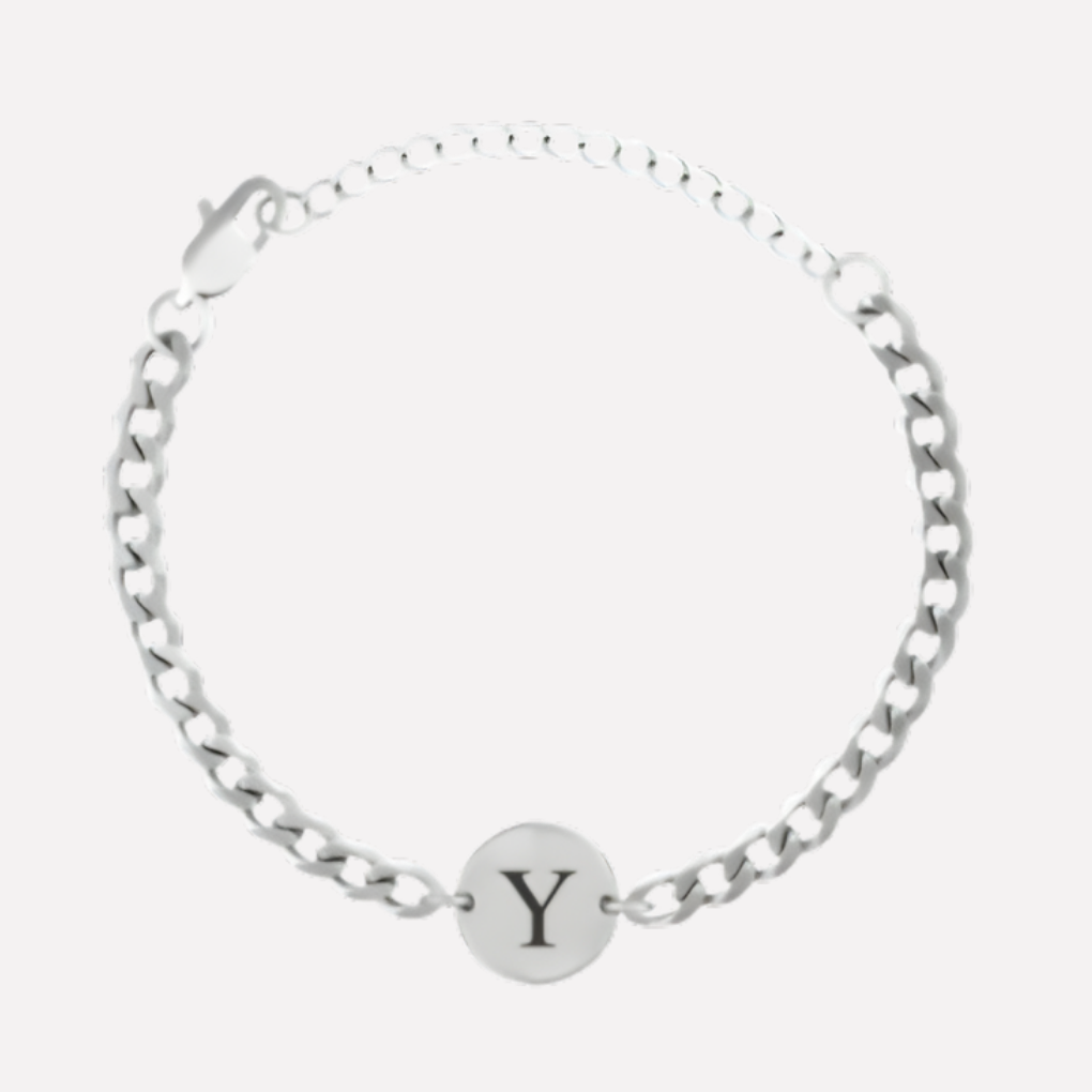 Coin Bracelet with Initials