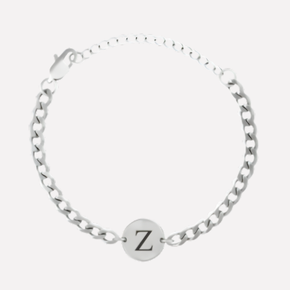 Coin Bracelet with Initials
