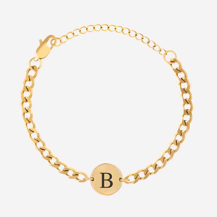 Coin Bracelet with Initials