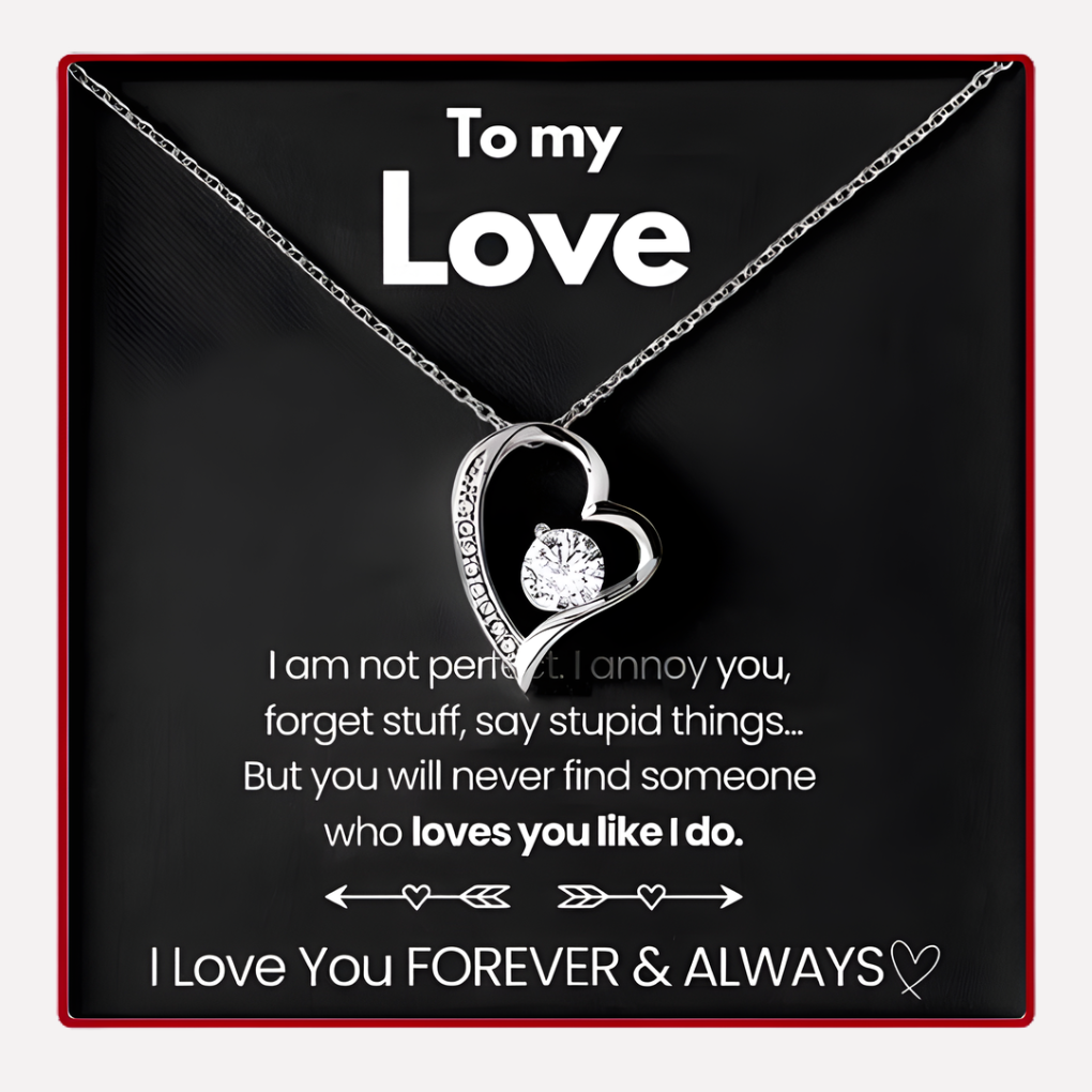 Eternal Rose Box with Forever Love Necklace