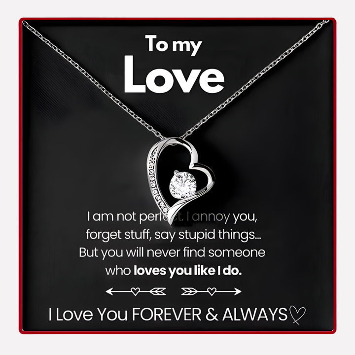 Eternal Rose Box with Forever Love Necklace