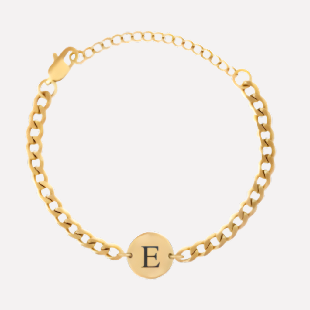 Coin Bracelet with Initials