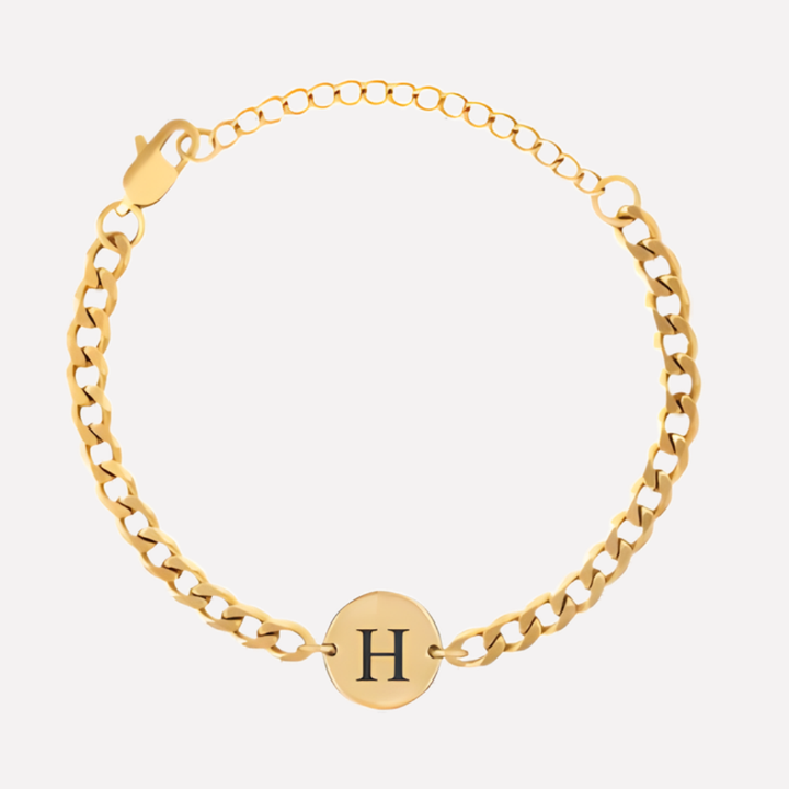 Coin Bracelet with Initials