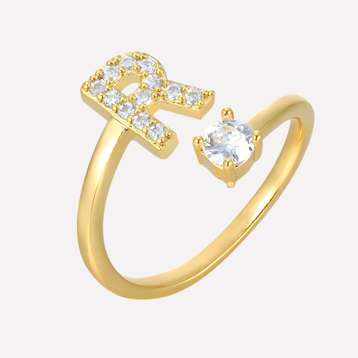 Men’s Initial Ring with Zirconia