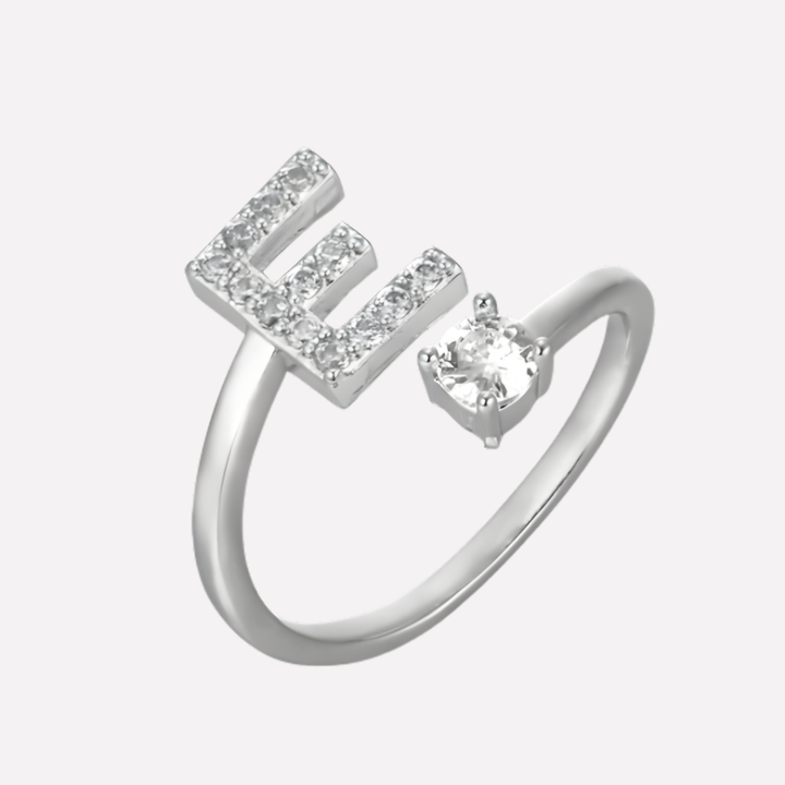 Men’s Initial Ring with Zirconia
