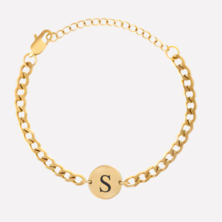 Coin Bracelet with Initials