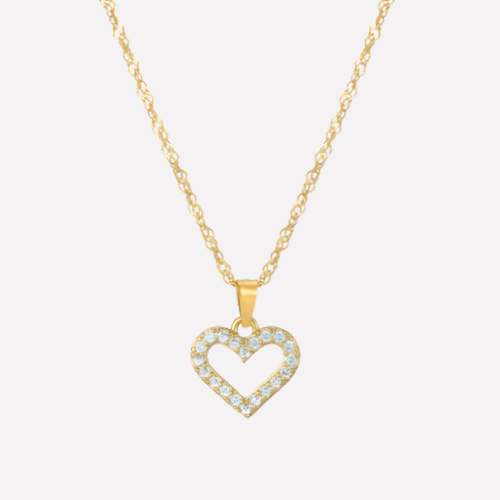 Letter Necklace with Zirconia