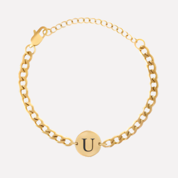 Coin Bracelet with Initials