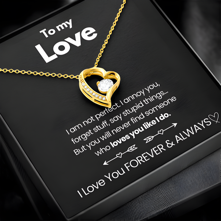 To My Love Heart Necklace