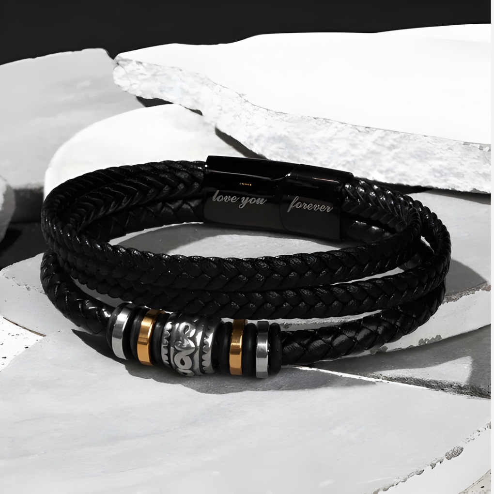 For My Man Promise Leather Bracelet