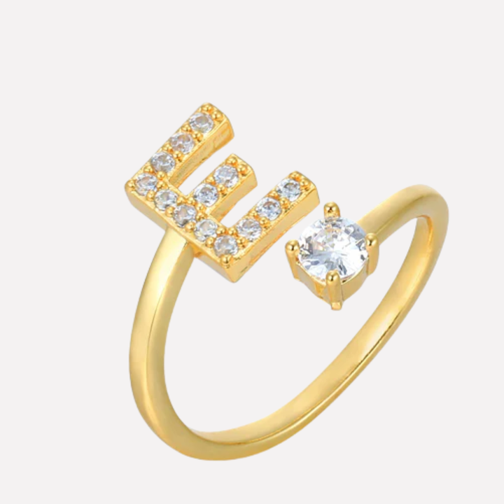 Men’s Initial Ring with Zirconia