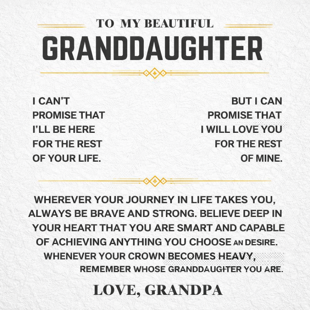 For Grandaughter Forever Love Necklace