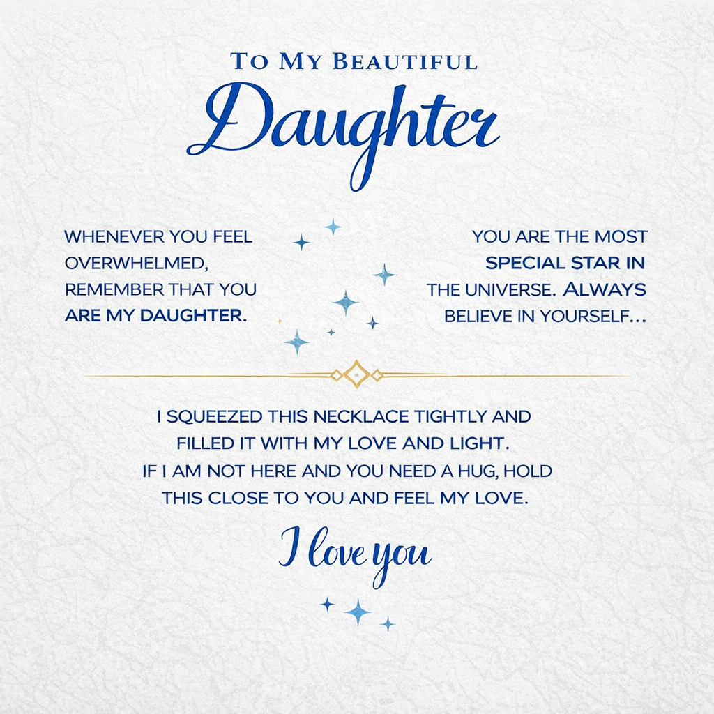 For Daughter Special Star Necklace