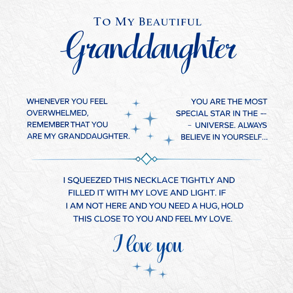 For Granddaughter Special Star Necklace