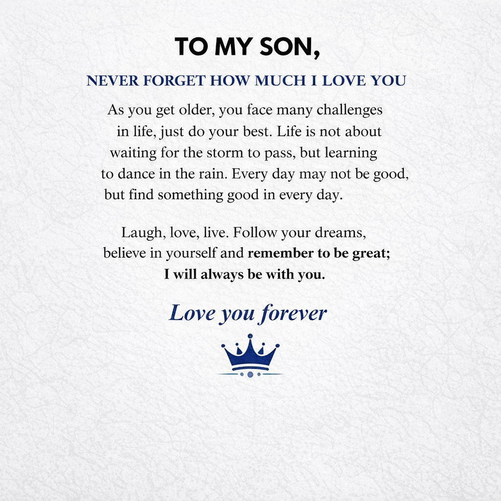 For Son “Love You Forever” Infinity Bracelet