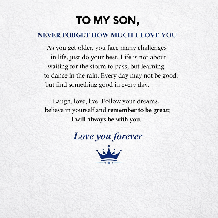 For Son “Love You Forever” Infinity Bracelet