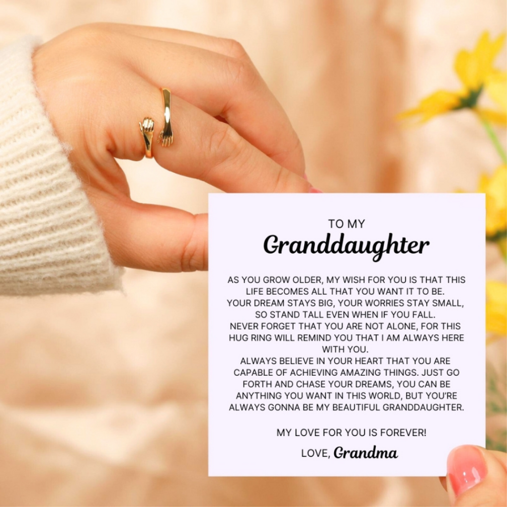 To My Granddaughter – Hug Ring